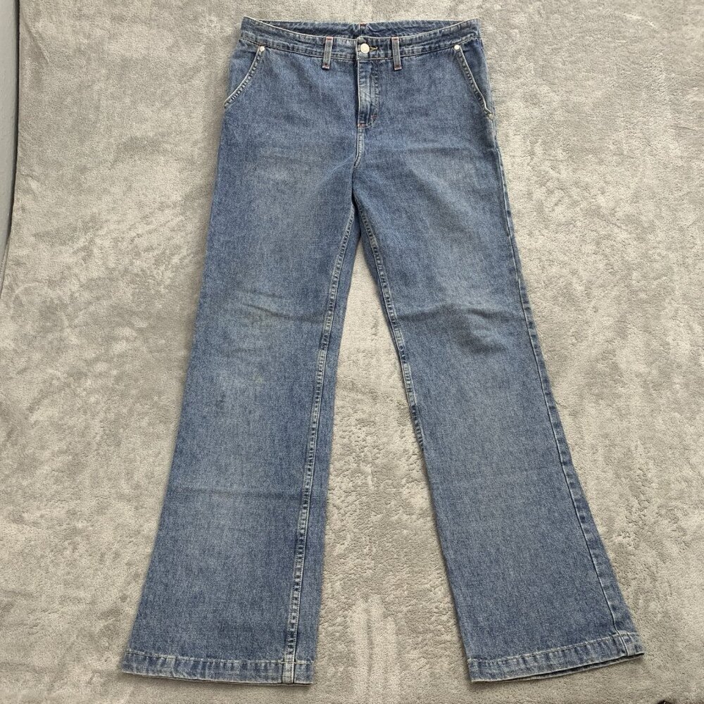 Vintage Kik Girl Jeans Women 11 Blue Denim Rave Skate Made in USA Y2K 32x31